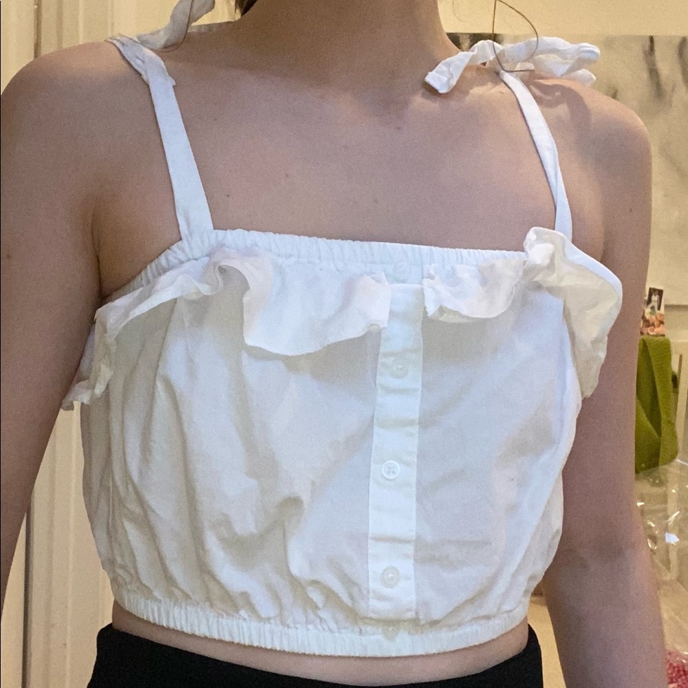 White Forever 21 Tank Top
